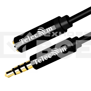 Кабель удлинит 3.5 Jack (M) - 3.5 Jack (F), 1.5м Telecom PRO <TAV7179M-1.5M>