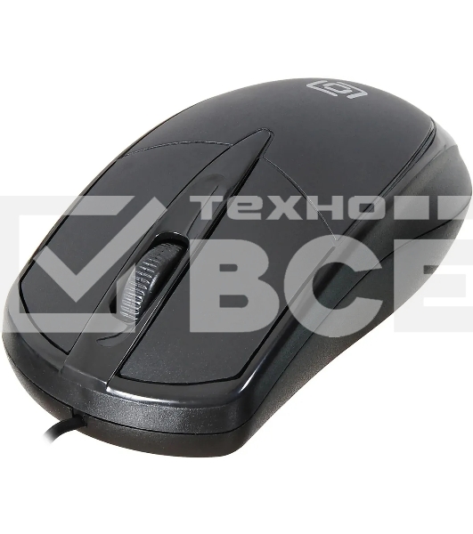 Мышь Oklick 125M черный оптическая (1200dpi) USB (2but)