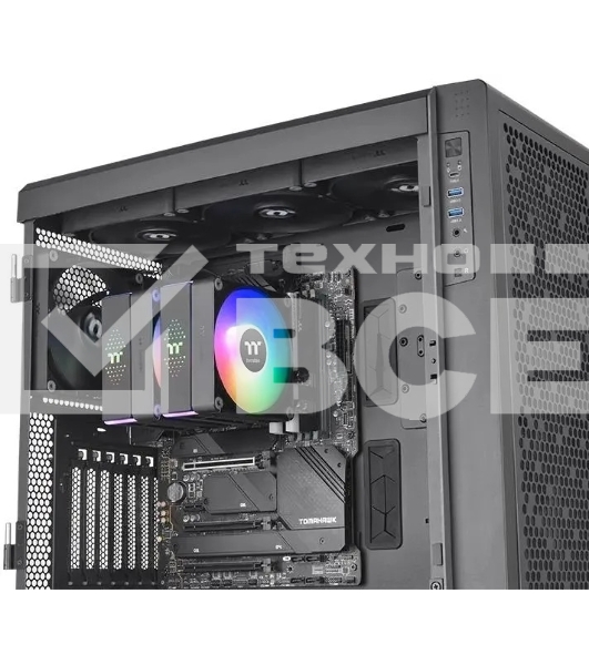 Устройство охлаждения (кулер) Thermaltake Astria 600 ARGB Soc-AM5/AM4/1151/1200/1700 черный 4-pin 26.8dB Al 265W Ret (CL-P121-CA12SW-A)