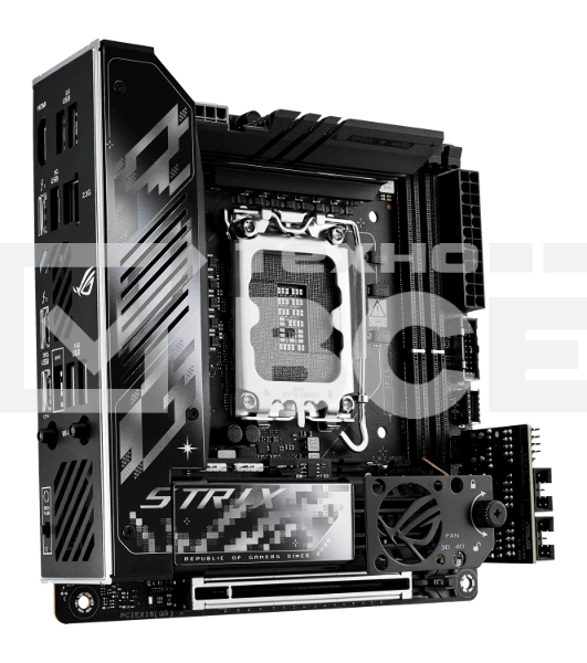 Материнская плата ASUS ROG STRIX Z890-I GAMING WIFI, LGA1851, Intel Z890, 2xDDR5, 2xSATA, 2xM.2, 1xPCI-E 5.0 x16, 1xHDMI, 2xThunderbolt 4, 1x2.5Gb LAN, 9xUSB-A, 1xUSB-C, 5.1, Mini-ITX