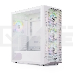 Компьютерный корпус ABR Quantum White  (1*USB Type-C, 2*USB 2.0, HD Audio, 4xRGB Fan, ATX, E-ATX), фото 1