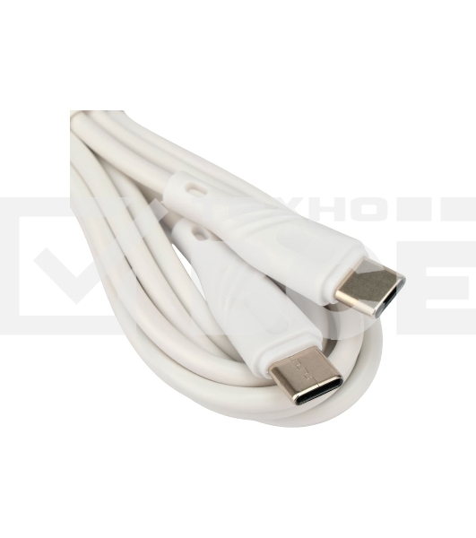 Кабель USB2.0 Cablexpert CCB-USB2-CMCMO1-2MW, TypeC/TypeC, Classic 0.1, 3A, 60Вт, PD/QC3.0, медь, 2м, белый, коробка