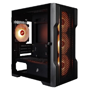 Компьютерный корпус 1STPLAYER TRILOBITE T3 ARGb черный mATX 4x120мм ARGb fans T3-BK-4F7