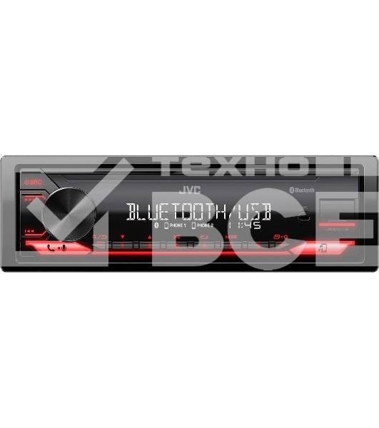 Автомагнитола JVC KD-X182BT 1DIN 4x50Вт