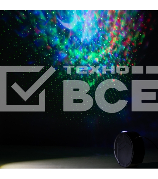 Проектор Ночь, лазерный, динамичный, ПДУ, IP20, USB, 220В EGNDS -ZN