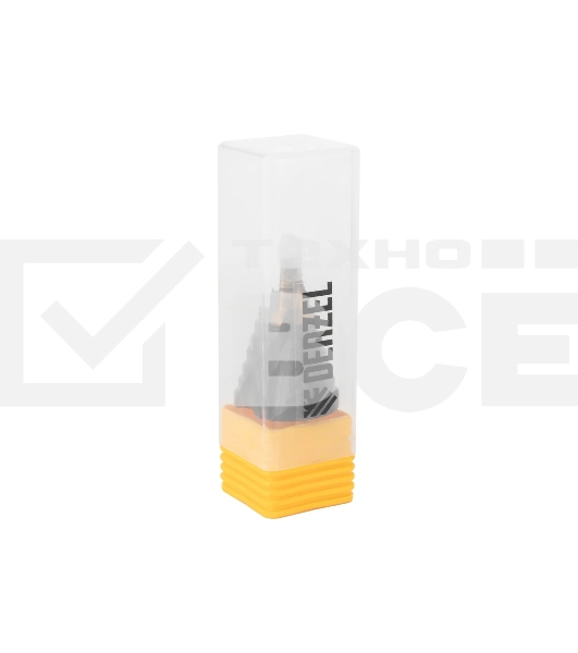 Сверло ступенчатое Denzel 9-12-15-18-21-24-27-30-33-36 мм, Р6М5, 6-гр. хвостовик 723605