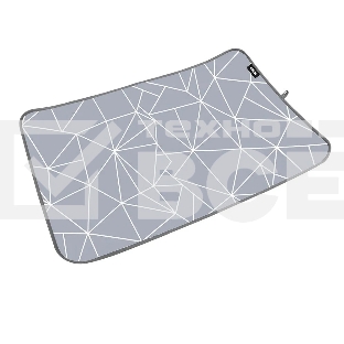 Коврик для глажки белья малый NIKA КГМ/3, принт: с линиями на сером