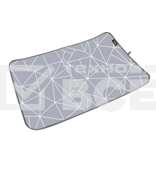 Коврик для глажки белья малый NIKA КГМ/3, принт: с линиями на сером