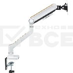 Кронштейн для мониторов Ultramounts UM732W белый/коричневый 17'-32' макс.8кг крепление к столешнице поворот и наклон, фото8