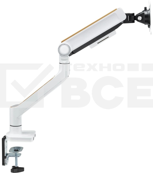 Кронштейн для мониторов Ultramounts UM732W белый/коричневый 17'-32' макс.8кг крепление к столешнице поворот и наклон