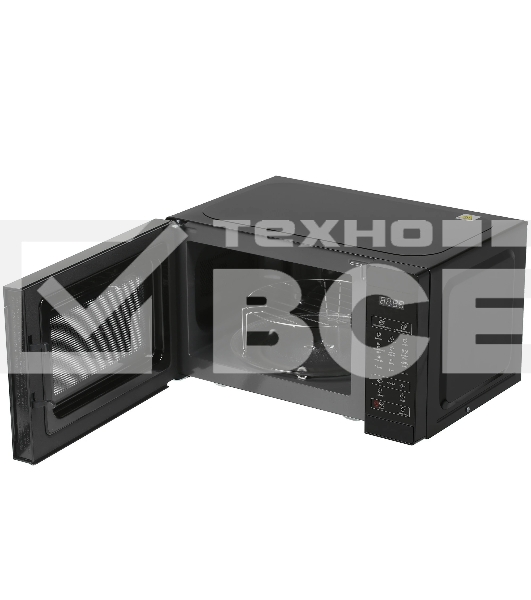 Микроволновая печь Sharp R-6800RK черный, 20 л, 800 Вт, переключатели - сенсор