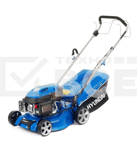 Бензиновая газонокосилка HYUNDAI L 4310S двигатель HYUNDAI ICV150,4-х такт, 3,5 л.с./149 см3, 43 см, 225-75 мм, 32 кг