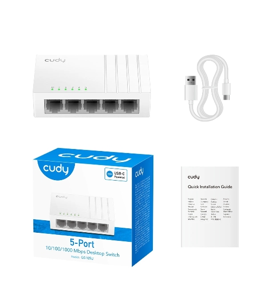Коммутатор Cudy GS105U, 5×1 Гбит/с