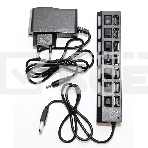 USB-концентратор USB 5bites HB27-203PBK 7*USB2.0 / БП 5В-2А / 1M / черный, фото3