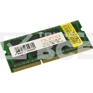 Оперативная память QUMO, DDR3, 2GB (1x2GB), 1600MHz, CL11, SO-DIMM