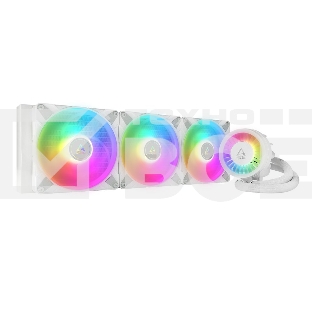 Жидкостная система охлаждения Arctic Liquid Freezer III 420 A-RGB белый, 140 мм, алюминий, 2800 об/мин, 26 дБ, 4 pin, 374 Вт