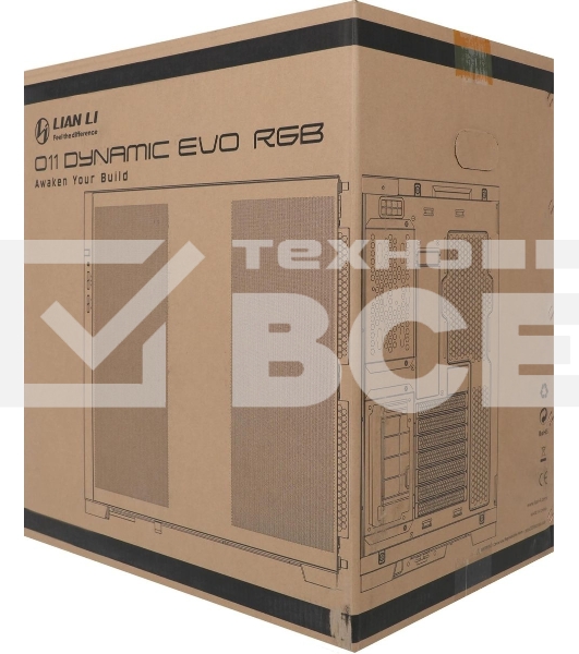 Компьютерный корпус Lian-Li O11 Dynamic EVO RGB белый без БП ATX 10x120mm 9x140mm 2xUSB3.0 audio
