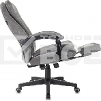 Кресло руководителя Бюрократ T-9950MSG-F Fabric серый Light-19, крестов. пластик, подст. для ног, фото18