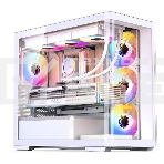 Корпус без блока питания JONSBO D300, Mini-Tower, TG, no fan, 2xUSB-A 3.2 + 1xUSB-C 3.2, mATX, mITX White, фото22