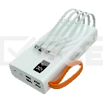 Портативный аккумулятор More choice (4620202550583) PB22-30 с кабелем 2USB 2.1A - 30000mAh белый, фото3