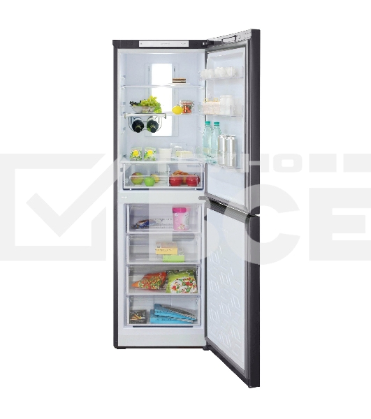 Холодильник Бирюса Б-W940NF графит двухкамерный 210/130л морозилка снизу, No Frost