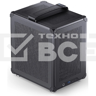 Компьютерный корпус JONSBO C6-ITX Black ITX без БП, боковая панель из закаленного стекла, mini-ITX, черный