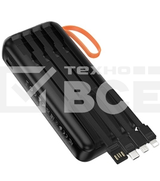 Портативный аккумулятор HOCO (6942007653374) J151A 20000mAh 1USB+1Type-C 2.0A, черный