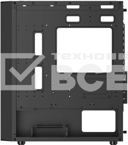 Компьютерный корпус Ocypus Gaммa C50 BK ARGb, MATX, USB 3.0*1+USB 2.0*2, FRONT 3x120мм ARGb, REAR 1x120мм ARGb