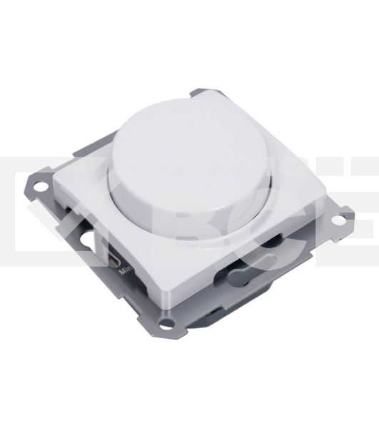 Светорегулятор (диммер) SE Glossa белый, повор-нажим, LED, RC, 400 Вт, мех.