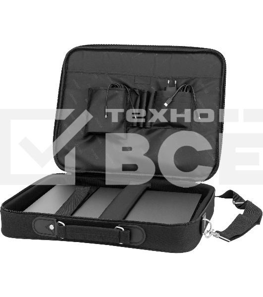 Сумка для ноутбука 15.6' Digma HC-211 черный/красный полиэстер (HC211BKR)