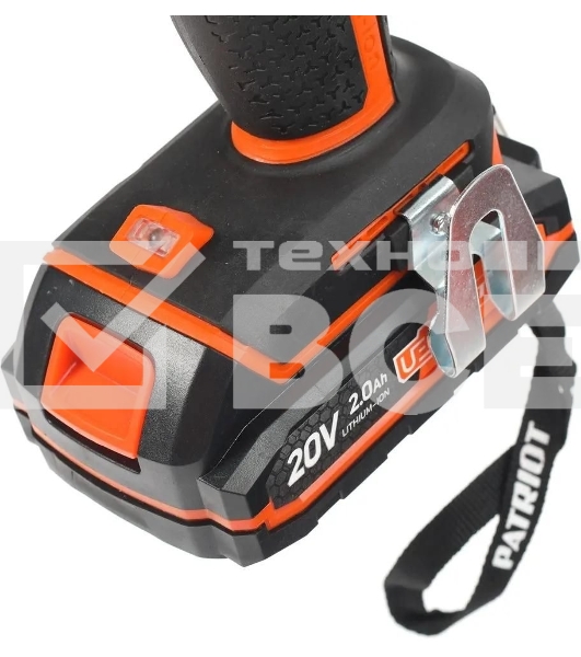 Дрель-шуруповерт аккумуляторная Patriot BR 203UES, Аккумуляторная, 20В, 2 АКБ, Кейс