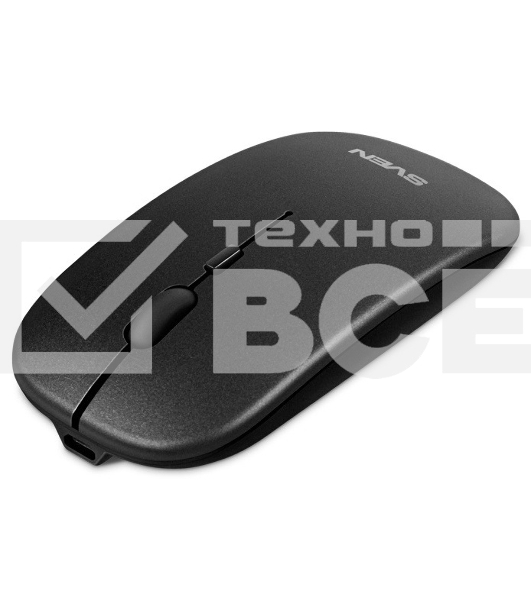 Мышь беспроводная SVEN RX-565SW темно-серый, 1600 dpi, радиоканал, USB, кнопки - 4