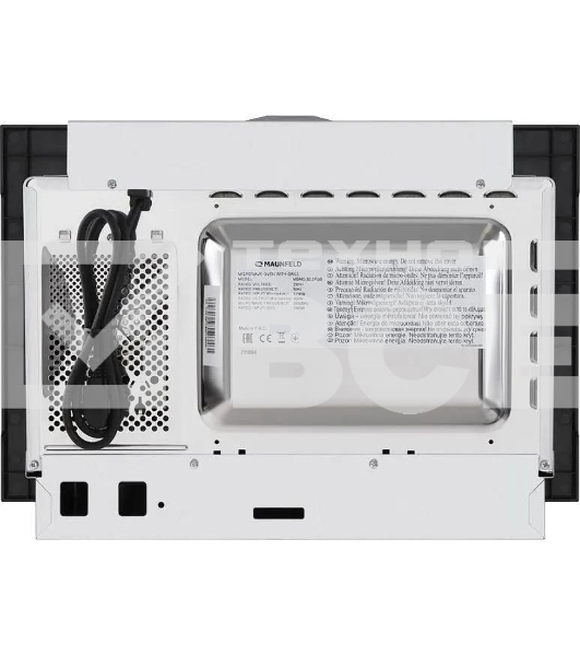 Встраиваемая микроволновая печь Maunfeld MBMO.20.1PGb черный, 20 л, 800 Вт, переключатели - поворотный механизм