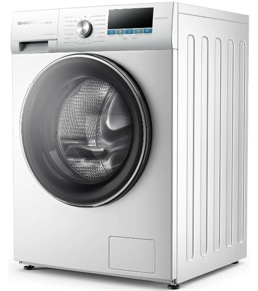 Стиральная машина Sharp ES-FSI1012DLZ-W белый, загрузка фронтальная 10 кг, 1200 об/мин, класс A+++