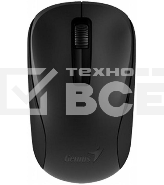 Мышь беспроводная Genius NX-7005 черный, 1200 dpi, радиоканал, USB, кнопки - 3