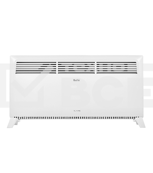 Конвектор Ballu Solo Turbo BEC/SMT-2500 белый, 2500 Вт, 30 м2, термостат