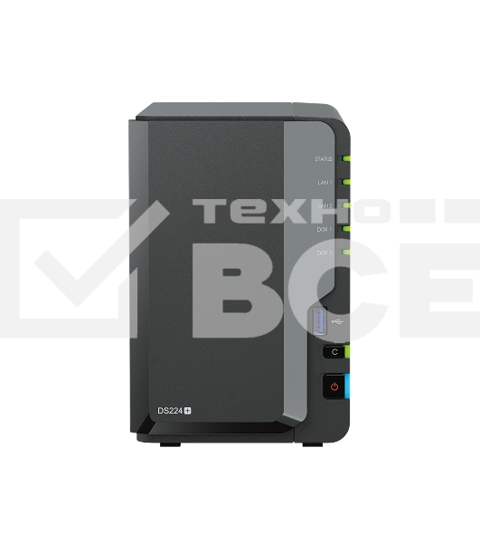 СХД настольное исполнение SYNOLOGY 2BAY NO HDD DS224+