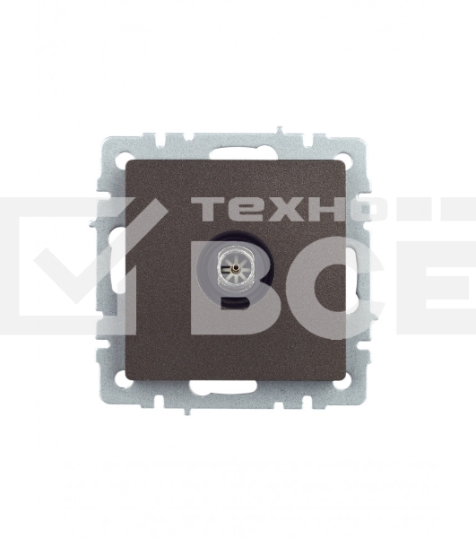Розетка TV оконечная IEK BRITE РТВ11-0-БрТБ темная бронза