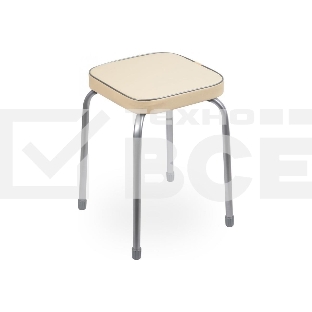 Табурет НИКА Фабрик-3 ТФ03/СК 32х32 см, слоновая кость