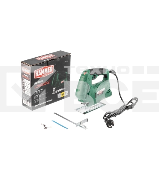 Лобзик электрический Haммer LZK650LE 650Вт 0-3000ход/мин 65мм-дер 6мм-мет