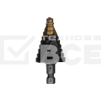 Сверло ступенчатое Denzel 9-12-15-18-21-24-27-30-33-36 мм, Р6М5, 6-гр. хвостовик 723605, фото7