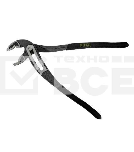 Клещи переставные Denzel обливные рукоятки, 240 мм