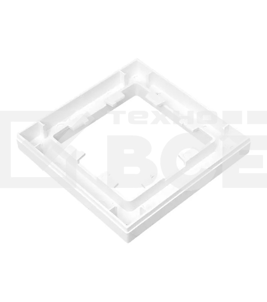 Рамка Эпика 1-местная, белая, пластик