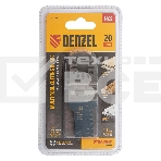 Насадка для МФИ Denzel режущая пазовая прямая, HCS, по дереву, 20 х 1,4 мм, мелкий зуб, фото2