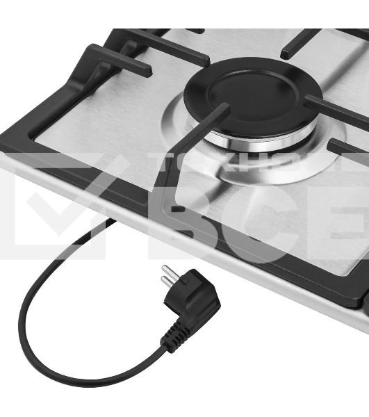 Газовая варочная панель Maunfeld EGHS.64.43CS/G, 4 конфорки, нержавеющая сталь, серебристый