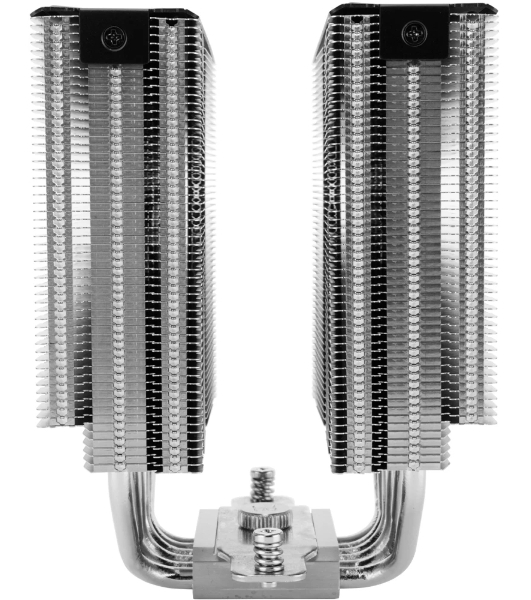 Кулер для процессора Thermalright Royal Pretor 130 (4-pin PWM, 158мм, Ni/Cu, 6x6мм, 1x120+1x130мм, 80.45CFM/81.88CFM, 29.4dBA/28.3dBA, 2150PM/1750RPM, S: 1200, 1700, 1851, 2011, 2066, 115X, AM4, AM5, silver, black)