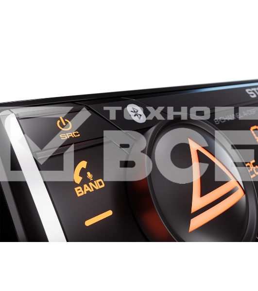 Автомагнитола AURA STORM-868DSP, 1 DIN, Bluetooth, USB Type-A, AUX, пульт ДУ