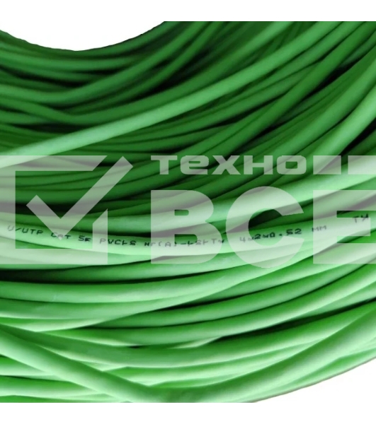 Кабель NEOMAX NM710021-100М-РТ U/UTP cat.5e 4x2x0.52, 24 AWG, медь, внутренний, PVCLS нг(А)-LSLTx, 100м, зеленый