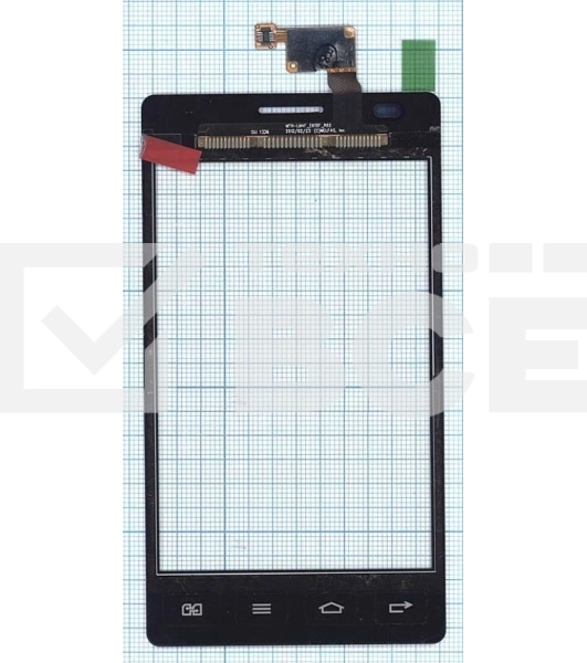 Сенсорное стекло (тачскрин) для LG Optimus L5 Dual E615, белое