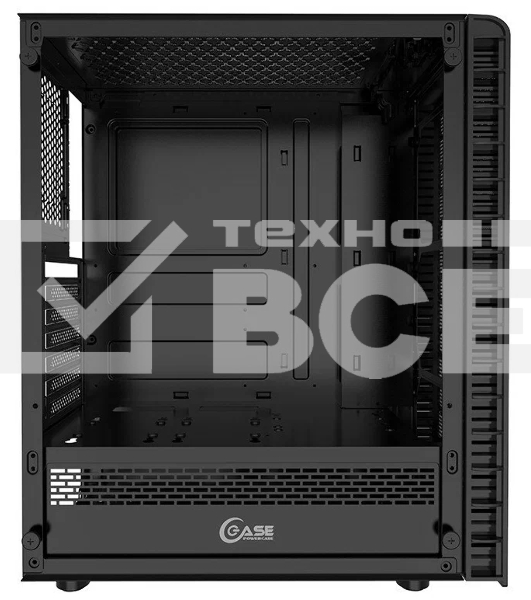 Компьютерный корпус Powercase Mistral Z4С Mesh LED, Tempered Glass, 4x 120mm 5-color fan, чёрный, ATX  (CMIZ4C-L4)